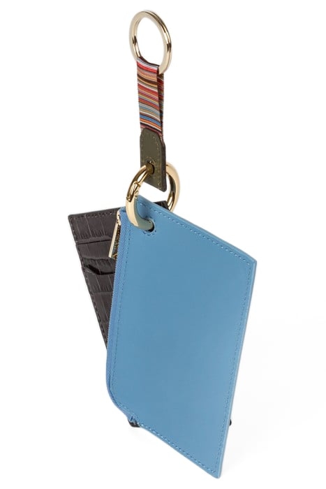 MEN WALLET TRIO CLIP ZIP LIGHT BLUE 4