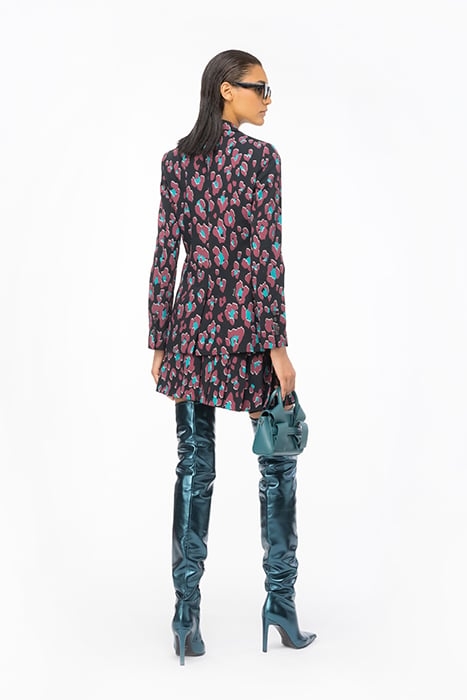 GRIMILDE JAKET BLACK/LIGHT GREEN/BURGUNDY 2