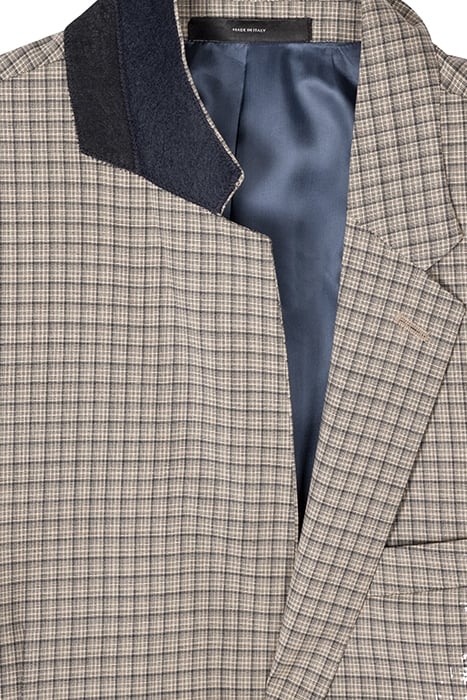 MENS SLIM FIT 2 BTN JACKET CREAM 3