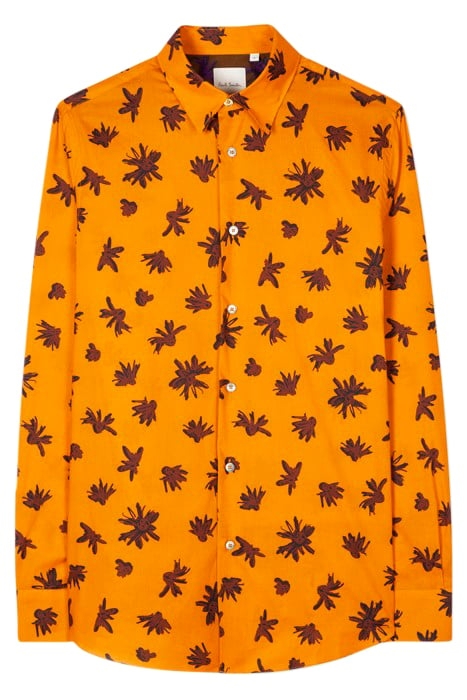 MENS S/C TAILORED FIT SHIRT ORANGE 1