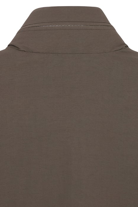 MENS ZIP FRONT JACKET DARK TAUPE 7