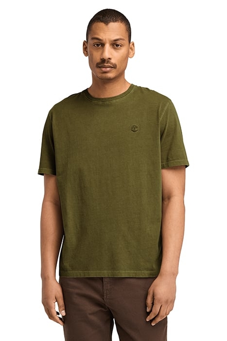 DUNSTAN RIVER GARMENT DYE SHORT SLEEVE TEE DARK OLIVE 1