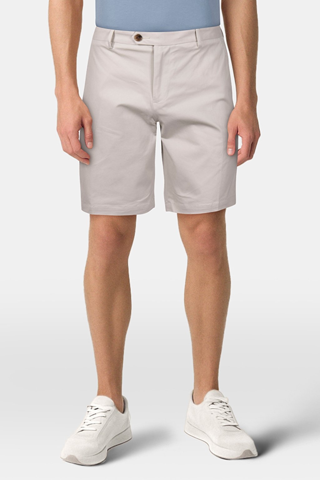 HAMPTON STRETCH COTTON CHINO SHORTS STONE - OUTLET PRICE 1