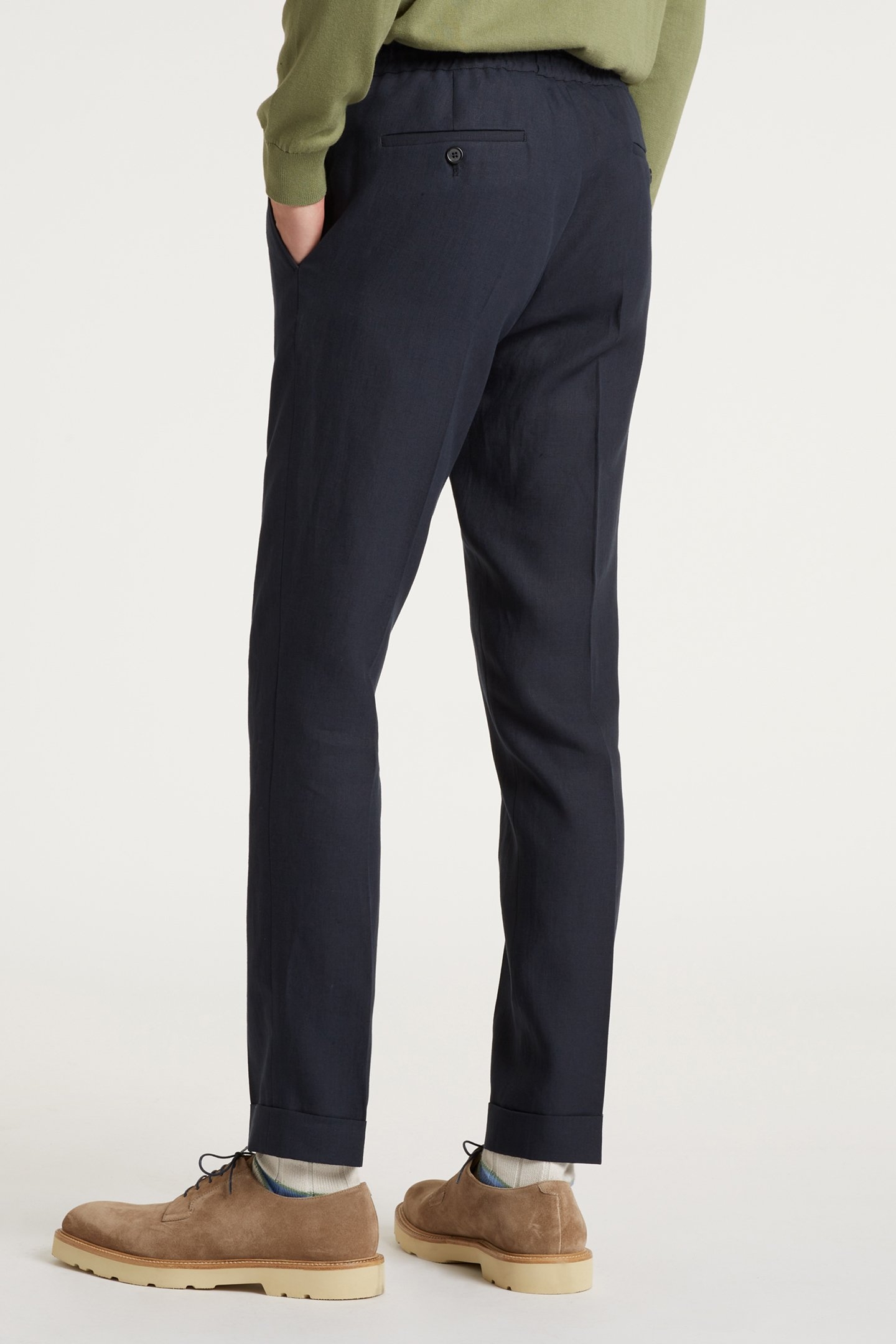 GENTS DRAWCORD TROUSER VERY DARK NAVY 2