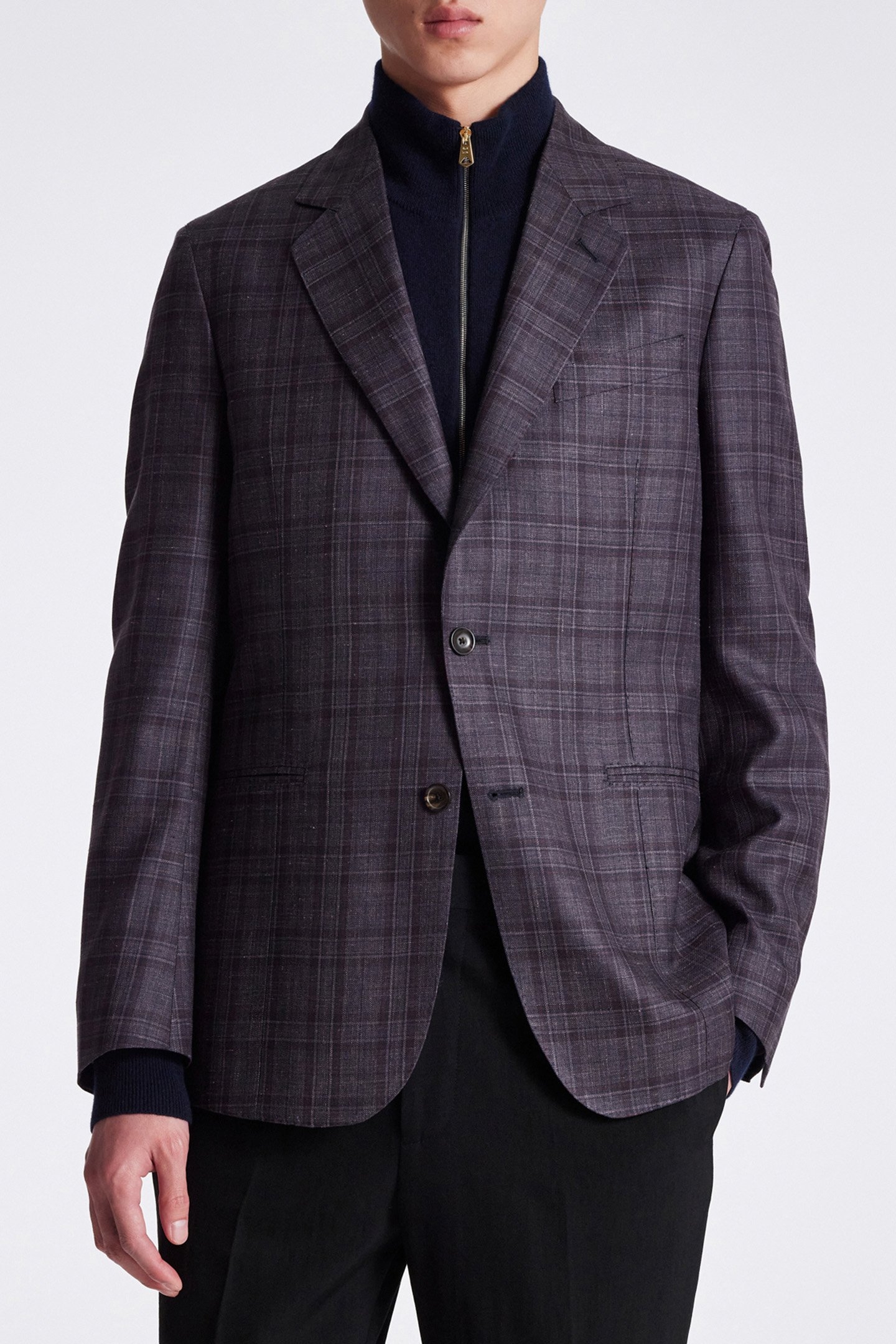 GENTS 2BTN JACKET DARK VIOLET 1