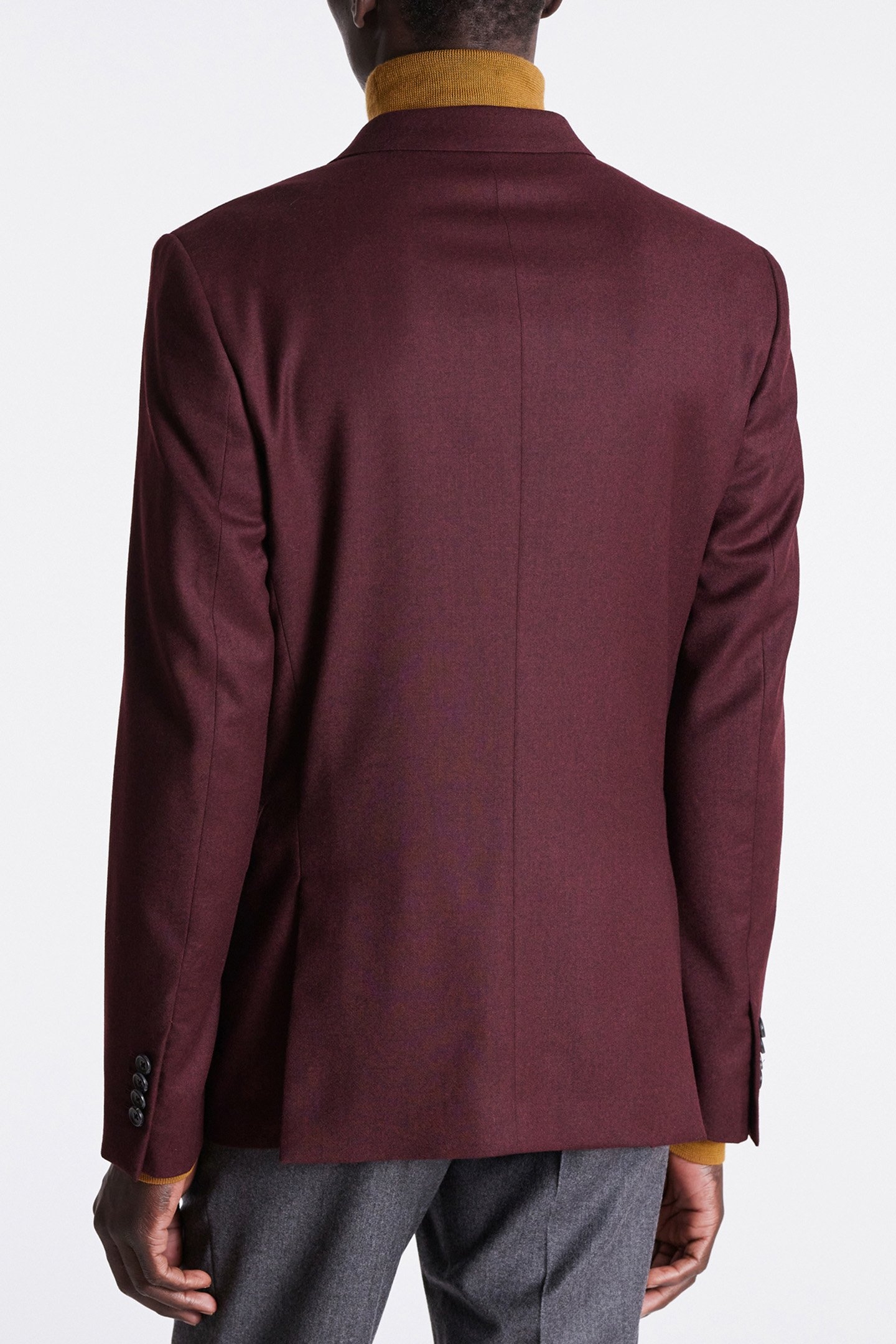 GENTS SLIM FIT 2BTN JACKET BURGUNDY/ BORDE 2