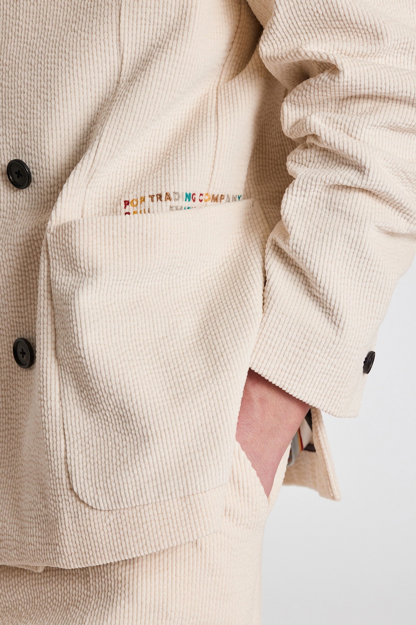 MENS POP DB JACKET OFF WHITE 5