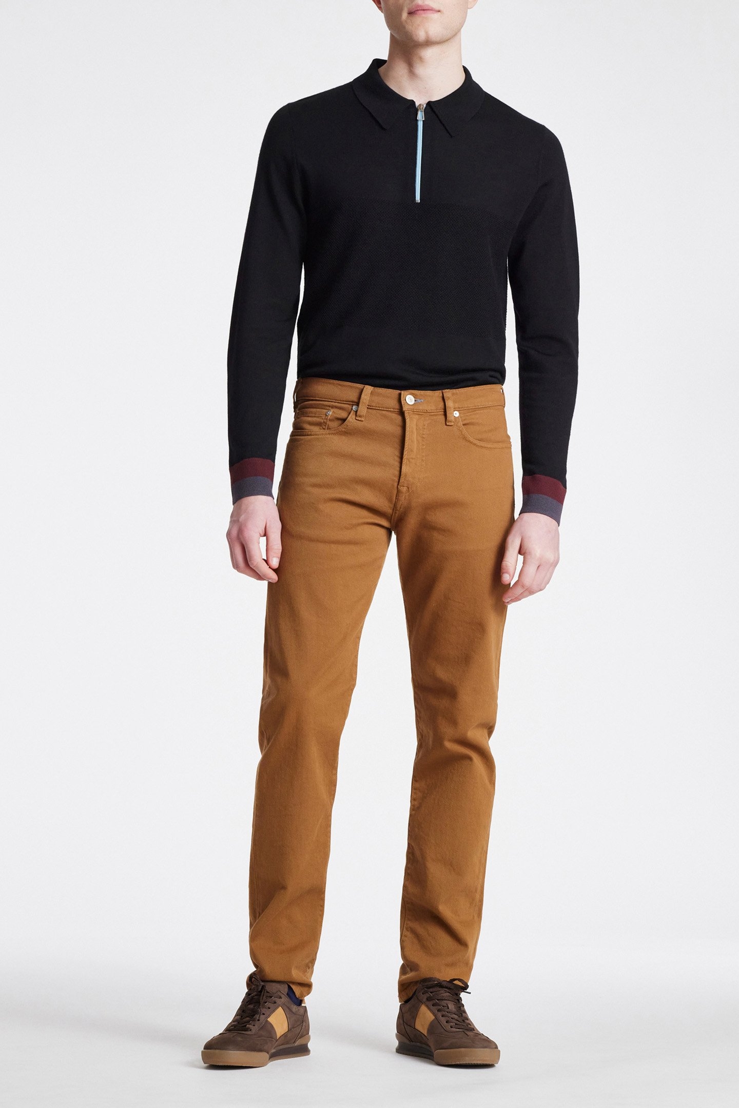 MENS SWEATER HALF ZIP BLACK 3