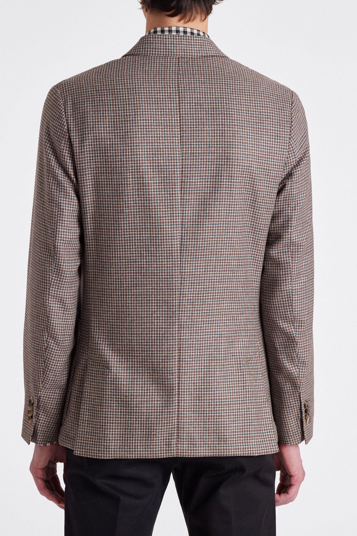 MENS 2 BUTTON JACKET BROWN 2