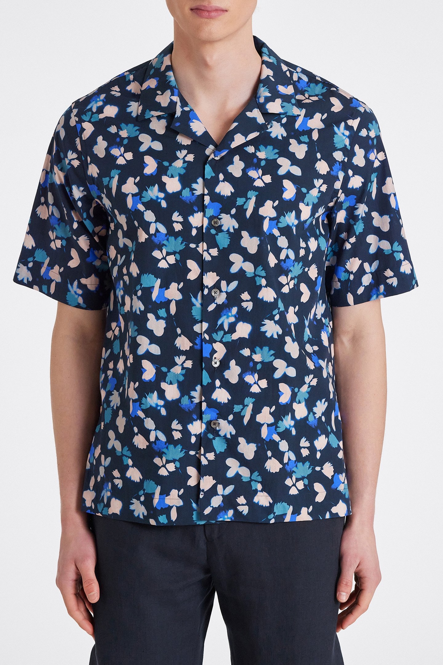 MENS S/S REGULAR FIT SHIRT VERY DARK NAVY 1