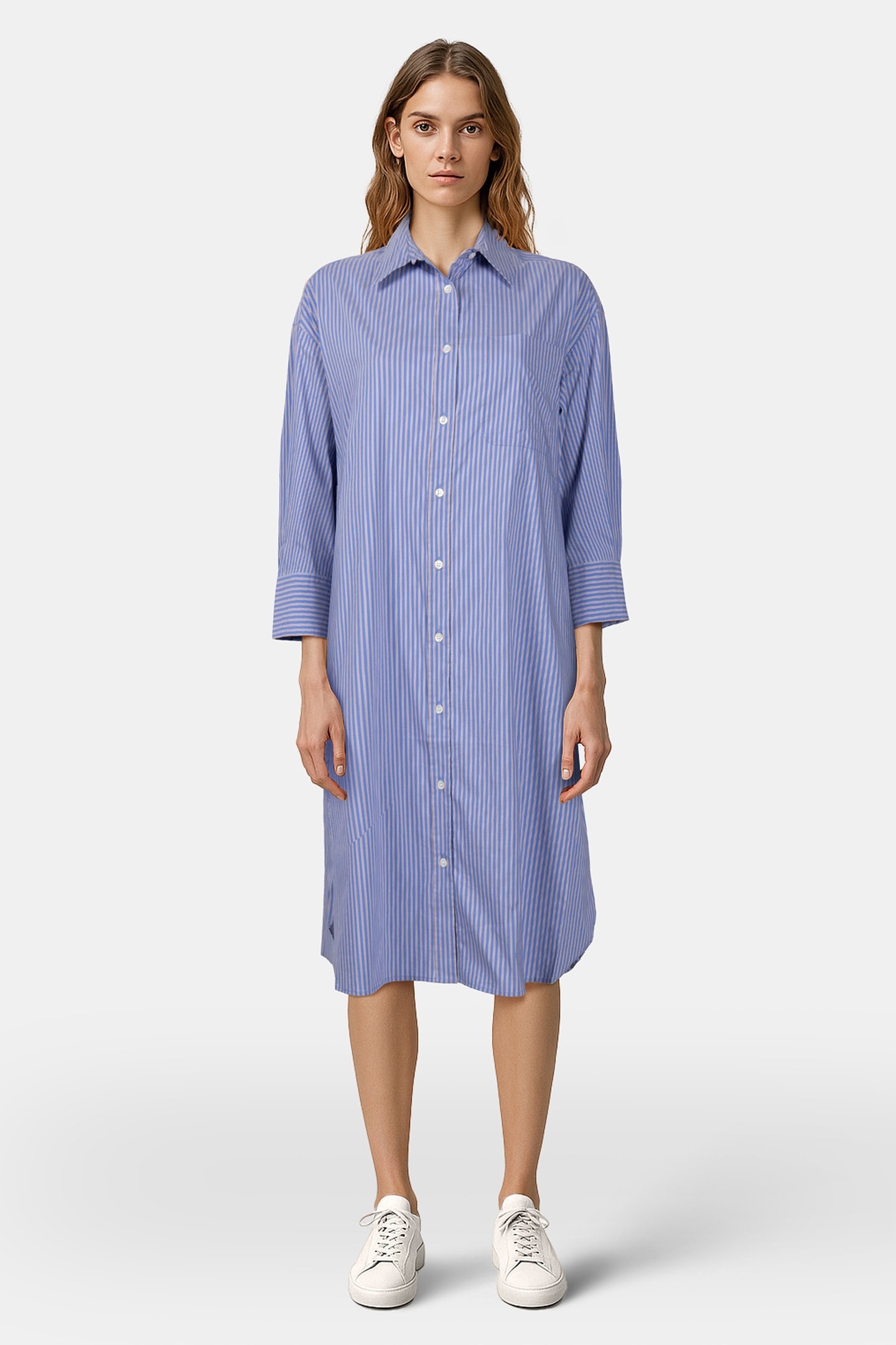COTTON SHIRT DRESS BLUETTE 1