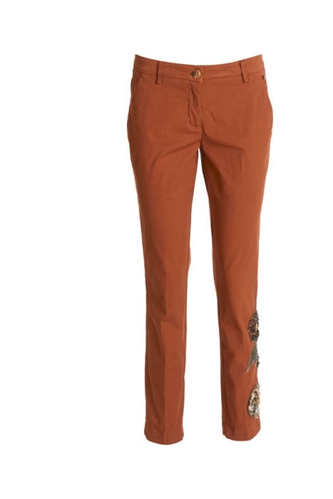 BASIC PANT FLOWER BROWN 1