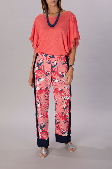 WIDE COTTON PANTS PINK 3