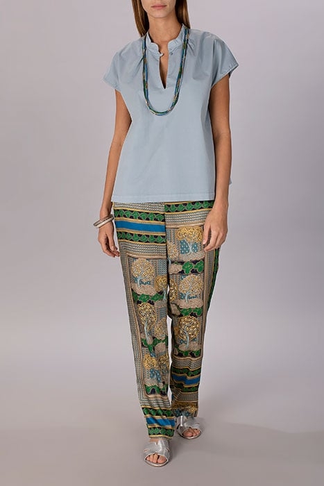 COTTON OVERSIZED SHIRT BLUE 5