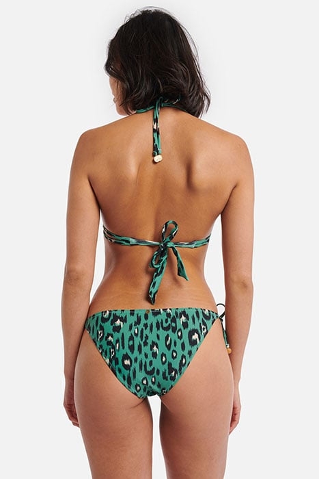 LUXE LEOPARD LIZ TRIANGLE TOP WASHED GREEN 3