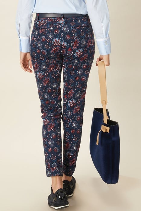 COTTON CHINO PANTS BLUE W90157 3