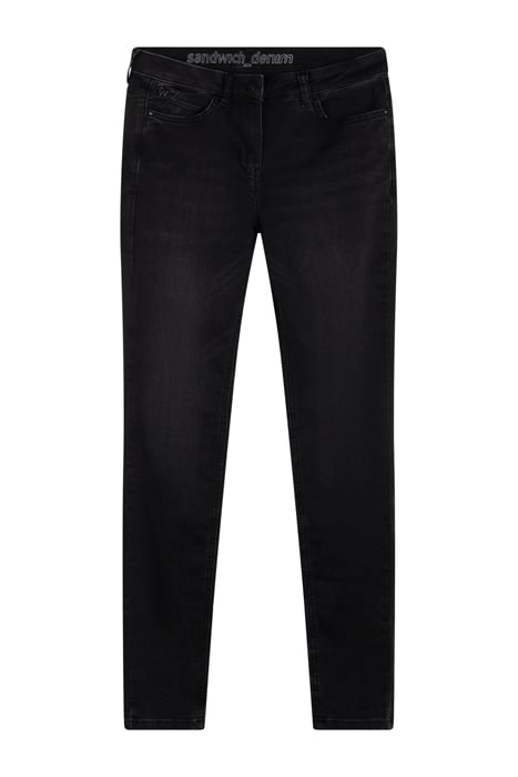 TROUSERS CASUAL LONG WASHED GREY DENIM 1