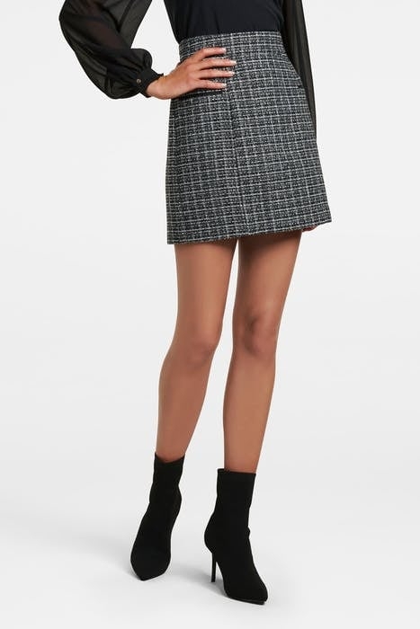 BETHANY BOUCLE MINI SKIRT NAVY 3
