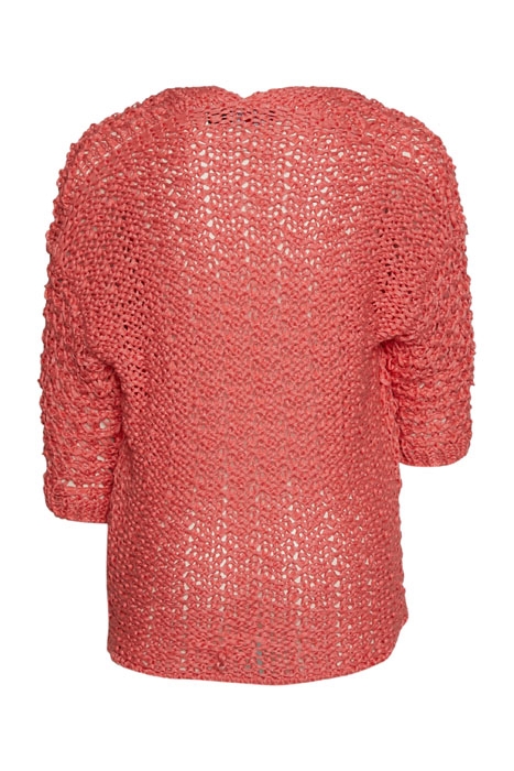 SHORT FANCY CARDIGAN 1/2 SL RED 2