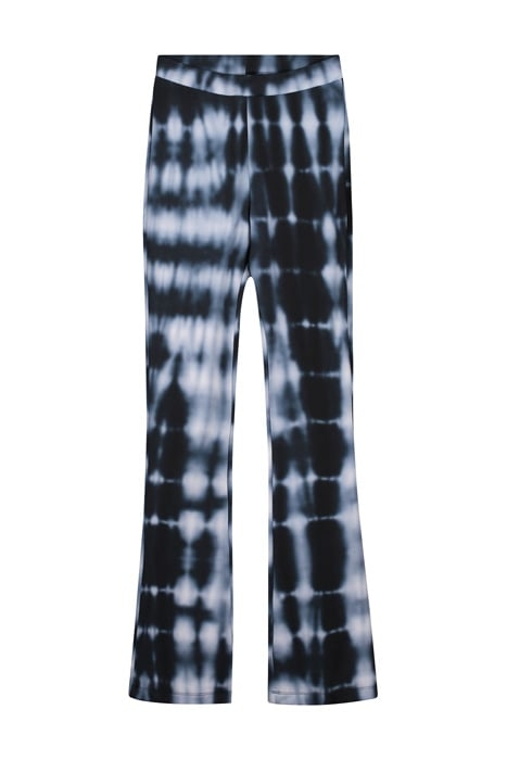 BLUE SHIBORI REFLARE PANTS 4