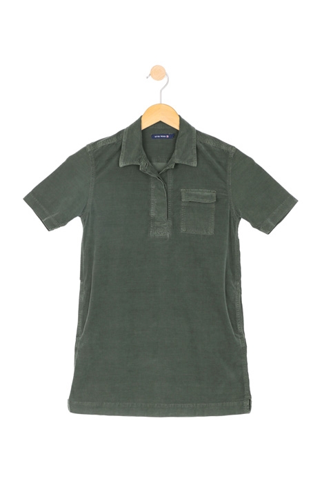 VELOURS DRESS GREEN 1