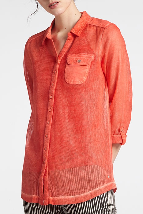 BLOUSE JERSEY LONG SLEEVES HOT CORAL 1