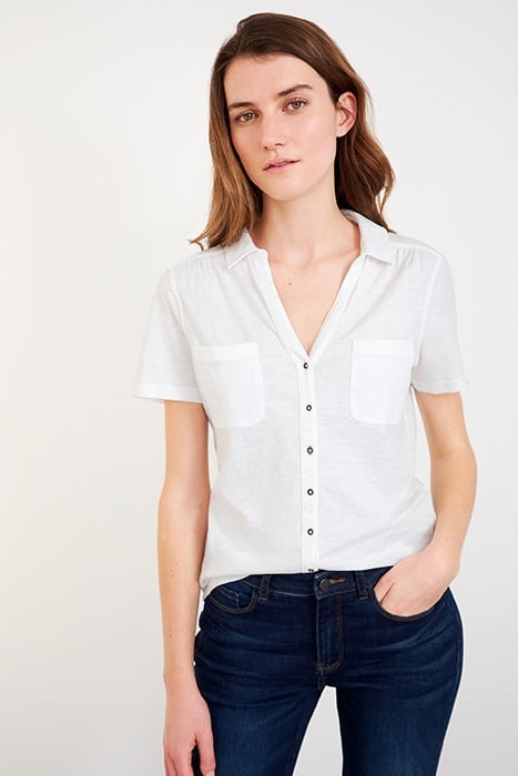 PENNY POCKET JERSEY SHIRT BRILLIANT WHITE 1