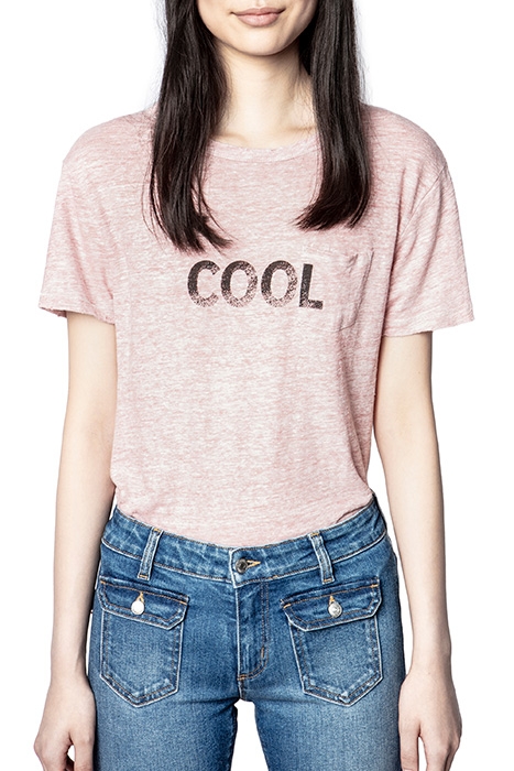 AMBER LIN WORD T-SHIRT LIN ORCHID 2