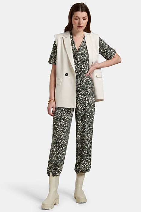 Lisette jumpsuit black/white ekspet by shoeby 2