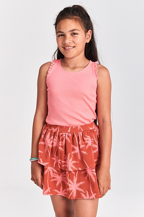GIRLS NOSARA SKIRT VACATION PALM SPICE ROUTE BROWN 2