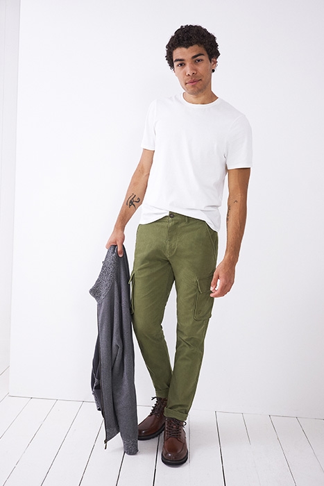 WALTON CARGO TROUSER KHAKI GRN 2