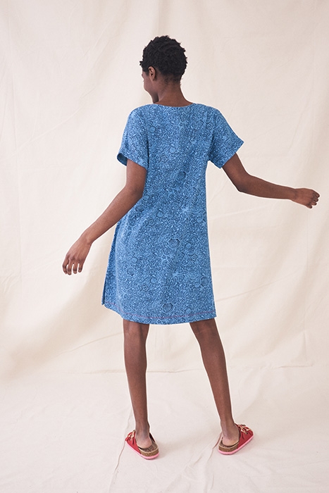 TAHLIA T SHIRT DRE BLUE PRINT 3