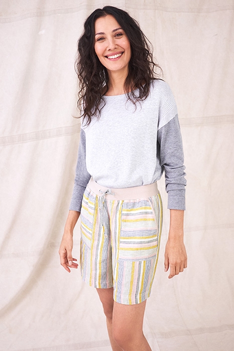 EFFIE LINEN SHORTS WHITE 2