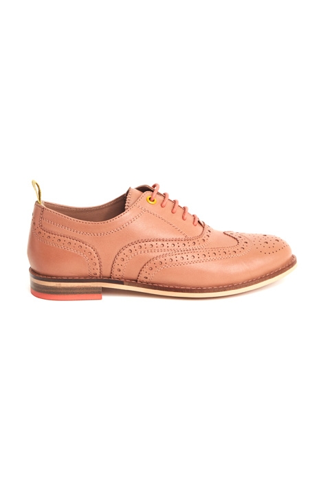THISTLE LACE UP BROGUE PINK 1