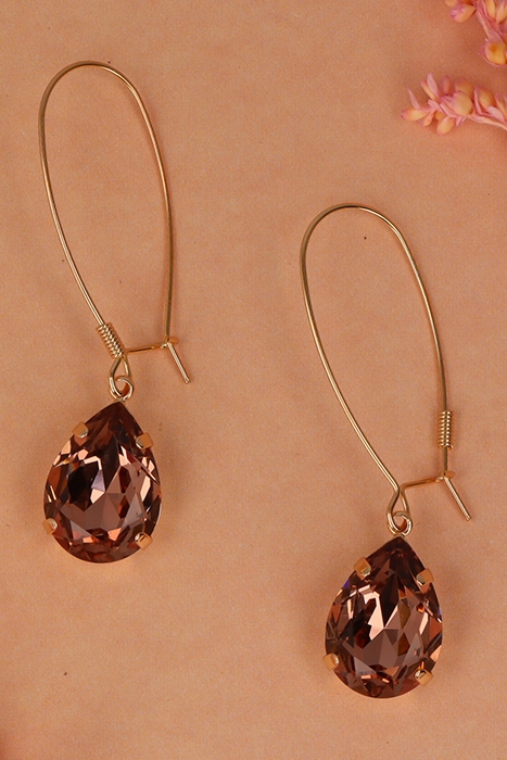 OTAZU IDA EARHANGERS BLUSH ROSE LIGHT PURPLE 3