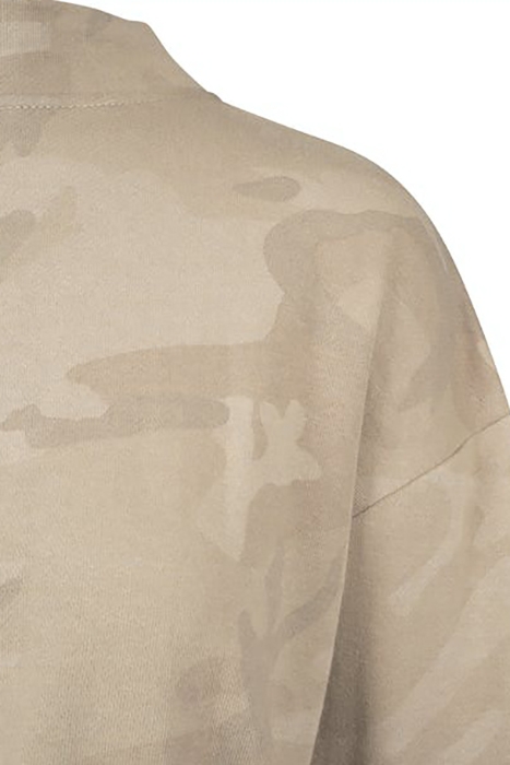 LADIES CAMO TURTLENECK CREW SAND CAMO 8