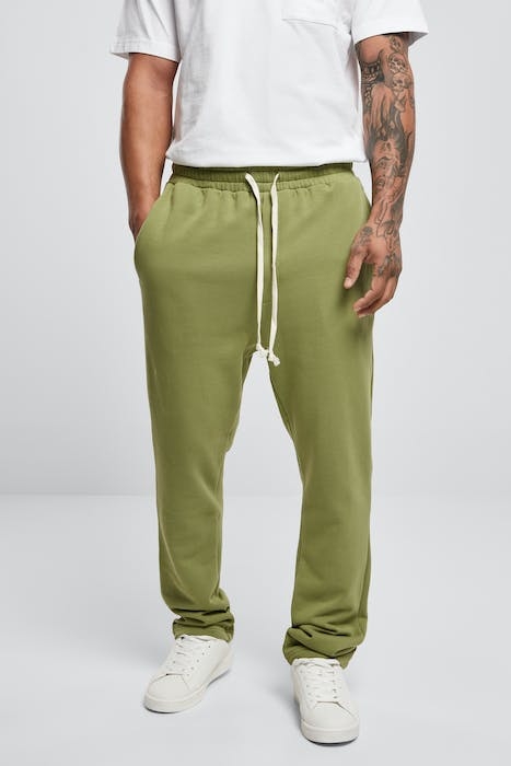 ORGANIC LOW CROTCH SWEATPANTS NEWOLIVE 2