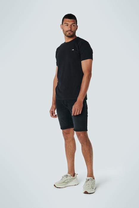 SHORT BLACK DENIM STRETCH RESPONSIBLE CHOICE BLACK DENIM 4