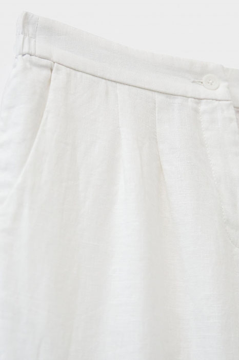 MADDIE LINEN TROUSER BRILLIANT WHITE 6
