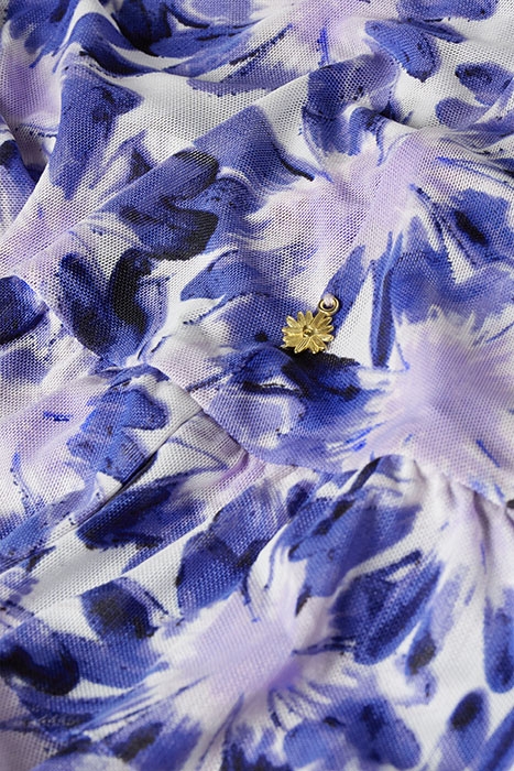 BOBO FRILL SKIRT CREAM WHITE/LILAC 6