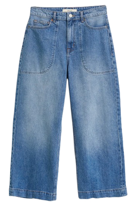 TIA WIDE LEG CROPPED JEAN DENIM 1