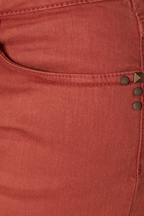 FITTED DENIM PANTS RED 5