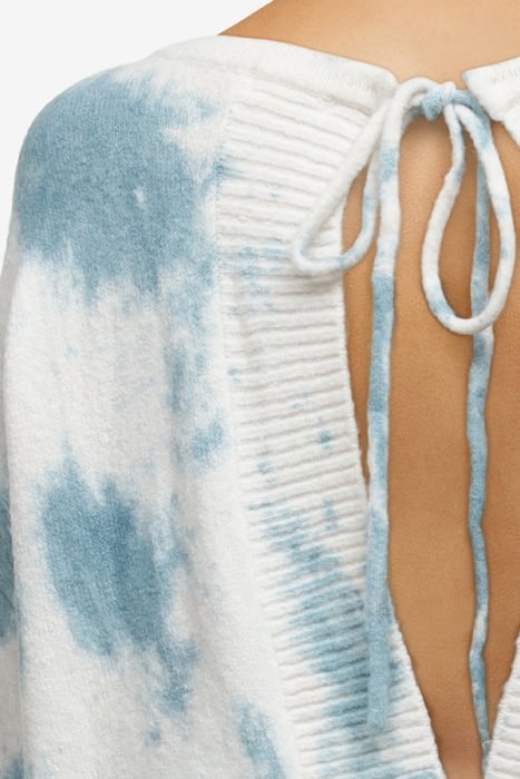 LW OVER HOODIE/SWEATER ELIN LOUNGE KNIT BLUE TIE AND DYE 4