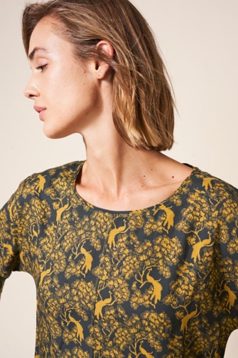 COPENHAGEN TIE HEM TOP GREEN 4