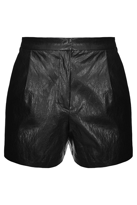 PURO 1 SHORTS SIMILPELLE WASHE BLACK 5