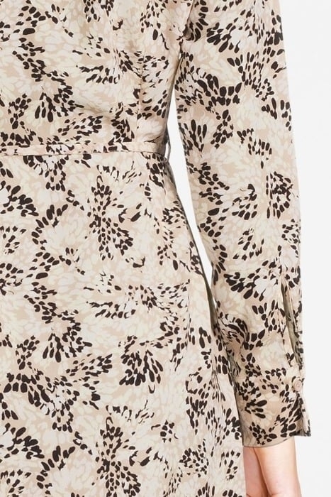 LYA DRESS L/S SANDSHELL BIRD 5