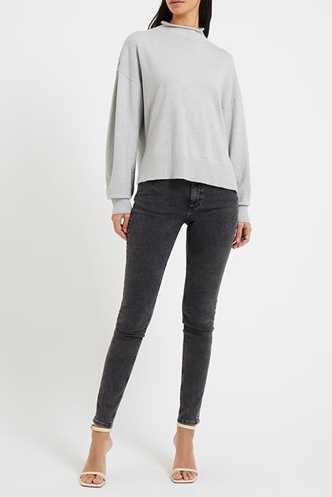 SUPERSOFT TURTLE NECK LGT GREY MEL 3