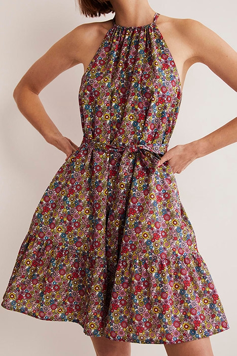 INGRID HALTERNECK DRESS MUL 1