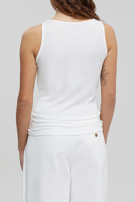 WOMEN TANKTOP RIB IVORY 2