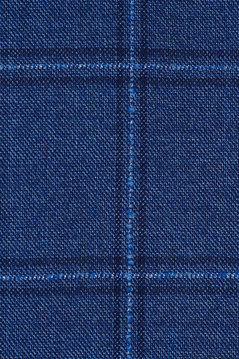 Mid Blue Checked Sienna Suit 4